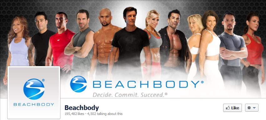 Facebook likes Team Beachbody July 2012