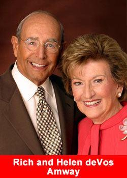 Rich and Helen de Vos, Amway