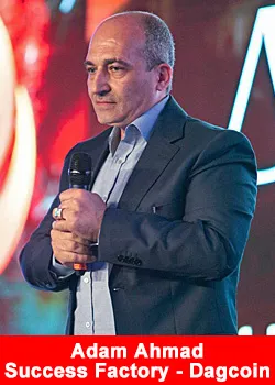 Adam Ahmad From Jordan Achieves Black Diamond Rank At Success Factory - Dagcoin