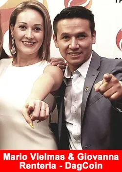 Mario Vielmas And Giovanna Rentería Achieve Black Diamond Rank At Success Factory - DagCoin