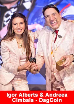 Igor Alberts And Andreea Cimbala Achieve $1 Million Per Month With Dagcoin