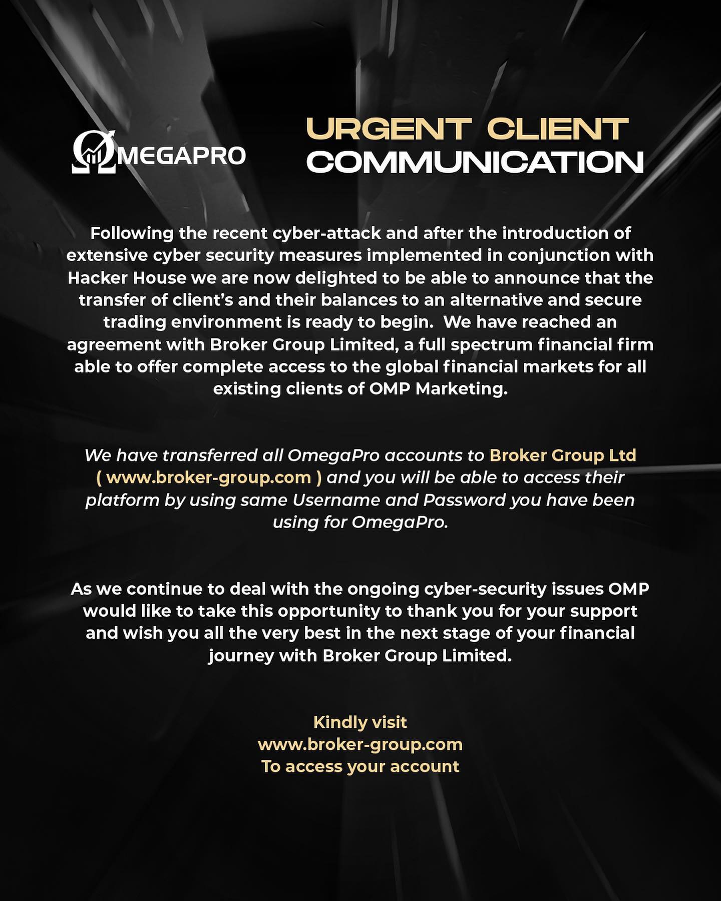 OmegaPro Investors Can Cash Out Their Funds Through Broker Group LTD -  Direct Selling Facts, Figures and News