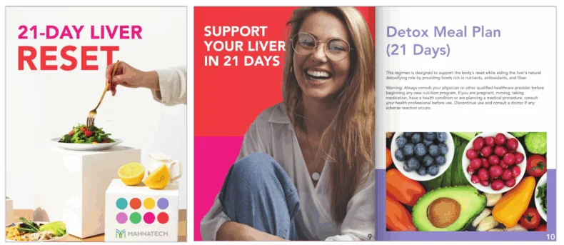 Mannatech's 21-Day Liver Reset includes guide