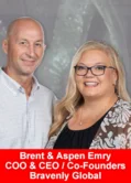Aspen & Brent Emry, CEO/COO and Co-Founders of Bravenly Global at 2026 Summer Growth Summit in Orlando