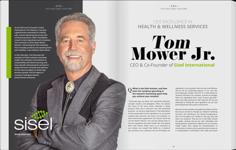 CEO Magazine recognizes Tom Mower Jr of Sisel International