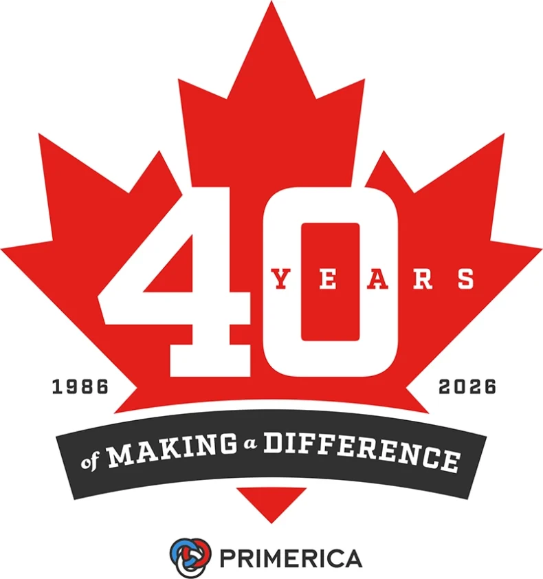 Primerica Canada 40th Year Anniversary Logo