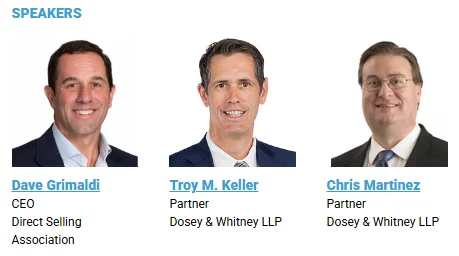 DSA Corporate Governance Webinar Speakers: Dave Grimaldi, Troy M. Keller, Chris Martinez