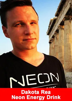 Dakota Rea, bevanda energetica al neon, ViSalus