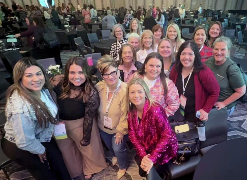 Danna Bennett and leaders from her team at Bravenly event