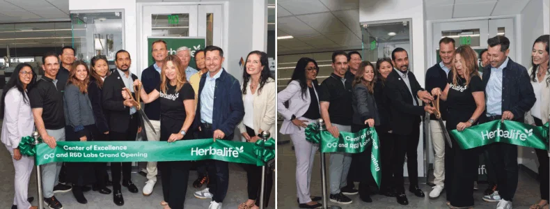 Herbalife executives at the ribbon cutting ceremony of new R&D Center.