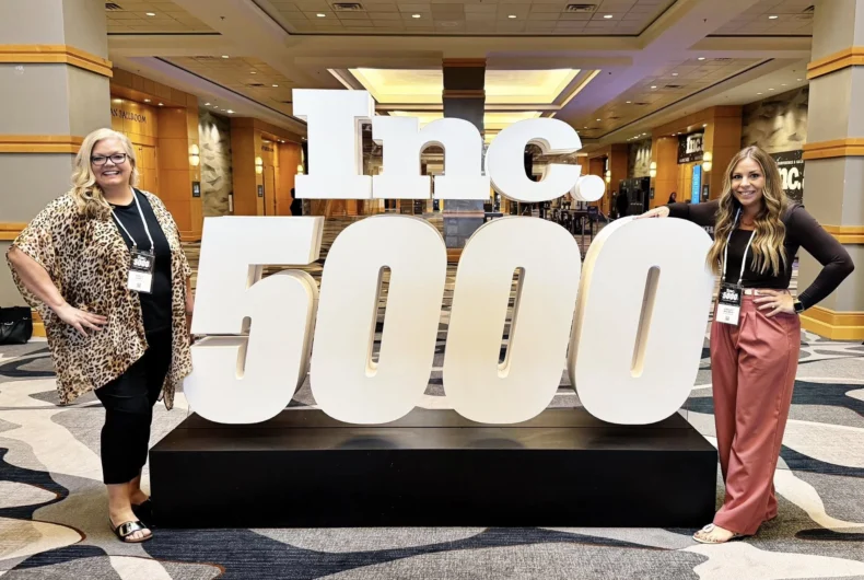 Bravenly CEO Aspen Emry and Ashley Walmer attend the Inc. 5000 Conference in 2025. Bravenly Global is an Inc. 5000 honoree, ranked No. 118 on the 2025 list of America's fastest-growing private companies. Founded in 2020, the Florida-based wellness company achieved 3,009% growth over three years, also ranking 6th in the Consumer Products category nationwide.