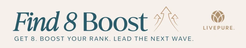 LivePURE Find 8 Boost promotion and incentive
