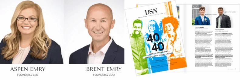 Aspen Emry, Founder & CEO. Brent Emry, Founder & COO. DSN 40 Under 40. Logan Emry, Mason Emry