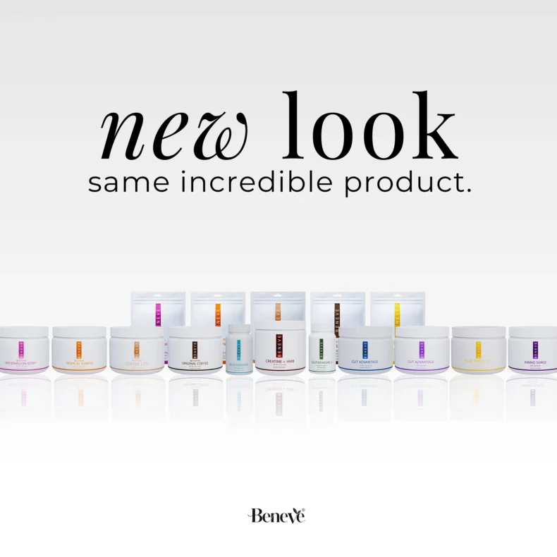 Beneve: new look, same incredible product.