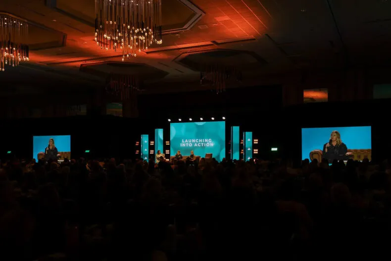 Bravenly Global Brand Partners on stage sharing business launching best practices at Bravenly Global event