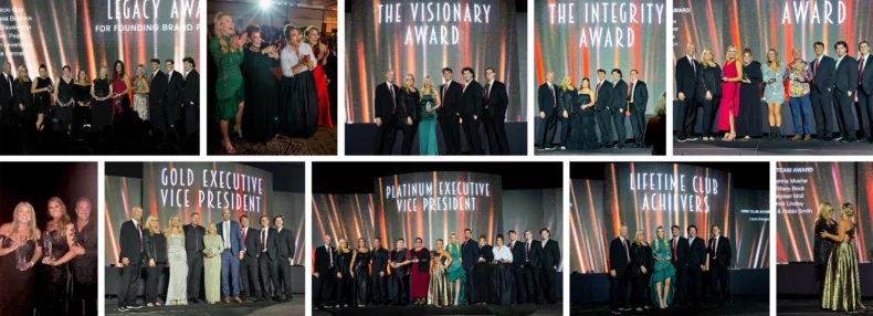 Bravenly leaders recognized on stage during the 2026 National Conference awards ceremony