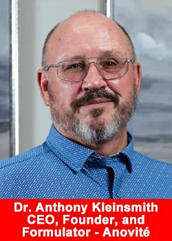 Dr. Anthony Kleinsmith, CEO and founder of Anovite, a science-driven wellness company specializing in colostrum research