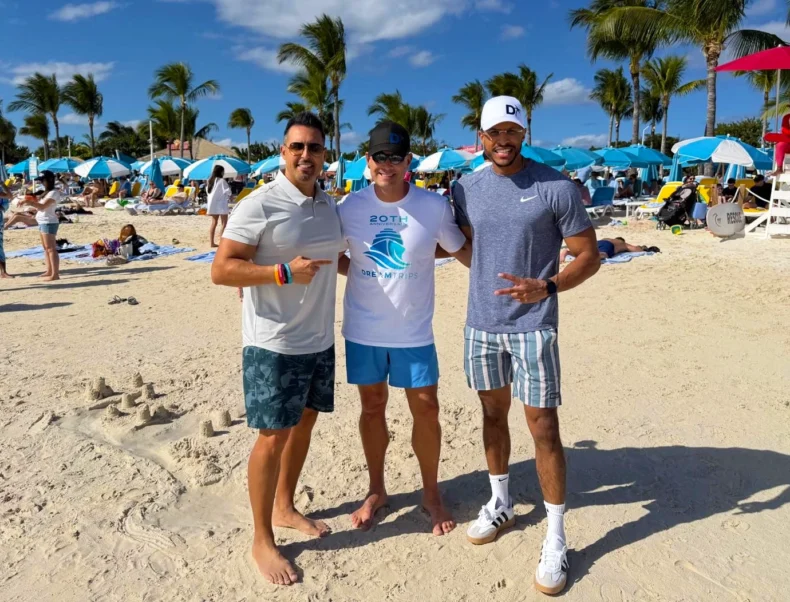 DreamTrips founders and executives celebrate with field leaders and community the brand’s 20th anniversary relaunch cruise in the Bahamas