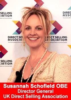 Susannah Schofield OBE, Director General of the UK Direct Selling Association (DSA UK)