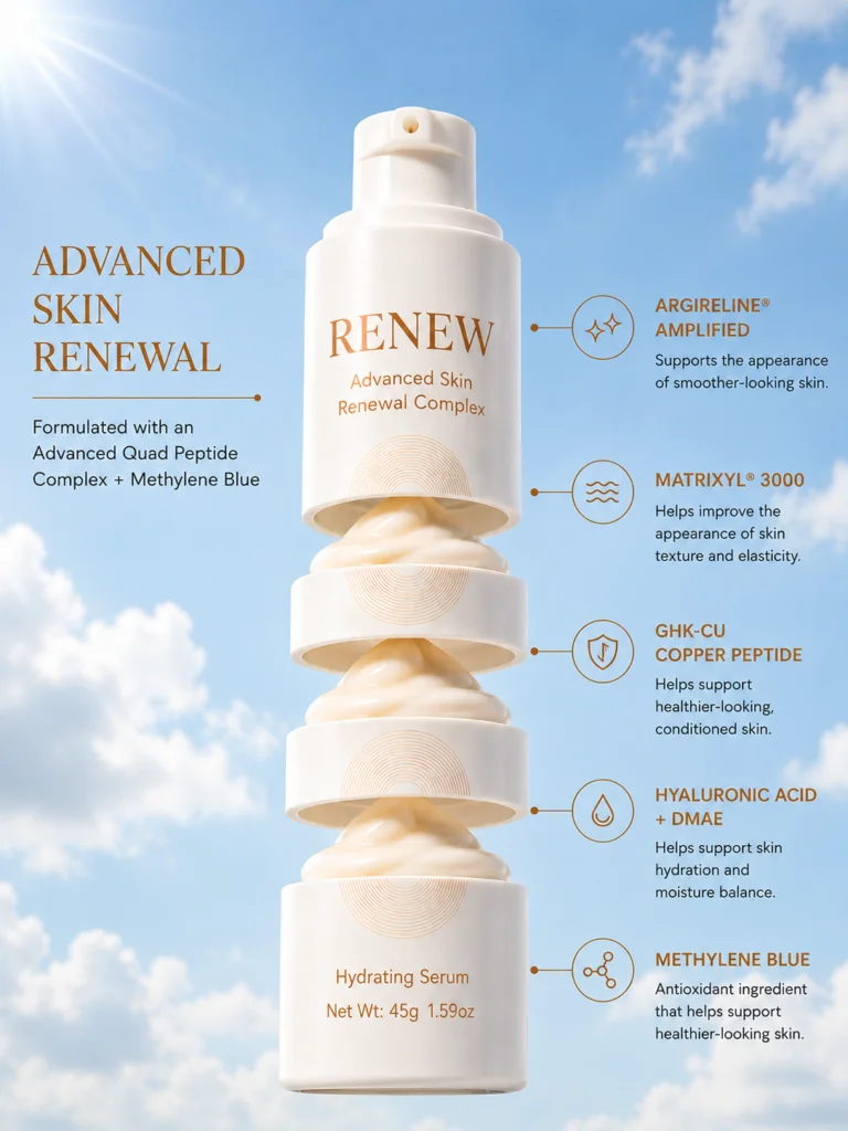 Beneve Renew Advanced Skin Renewal Complex peptide face and neck cream
