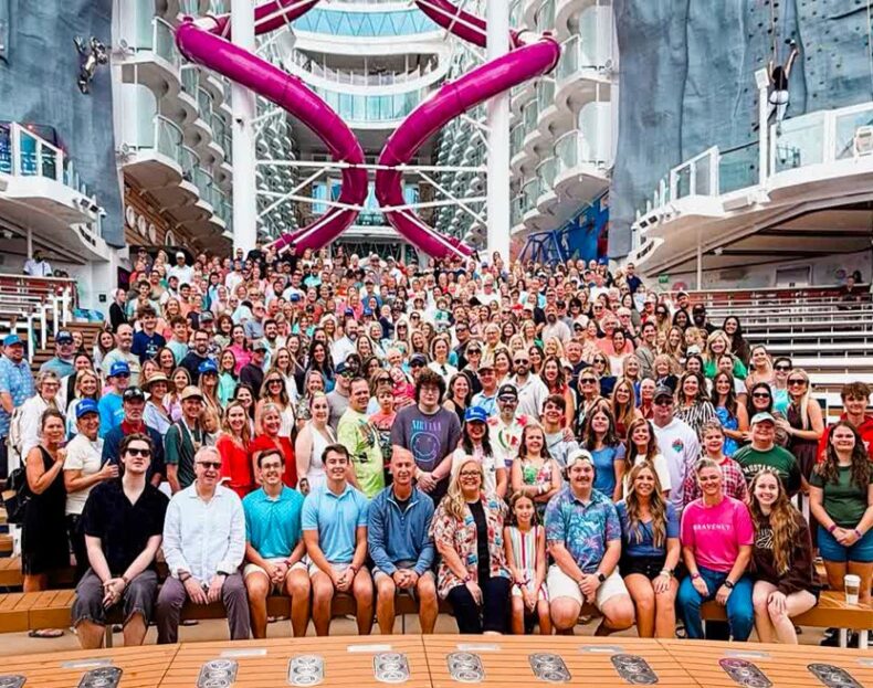Bravenly Brand Partners and families gathered aboard the Bravenly Dream Trip Cruise
