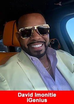 David Imonitie, global network marketing leader aligned with iGenius