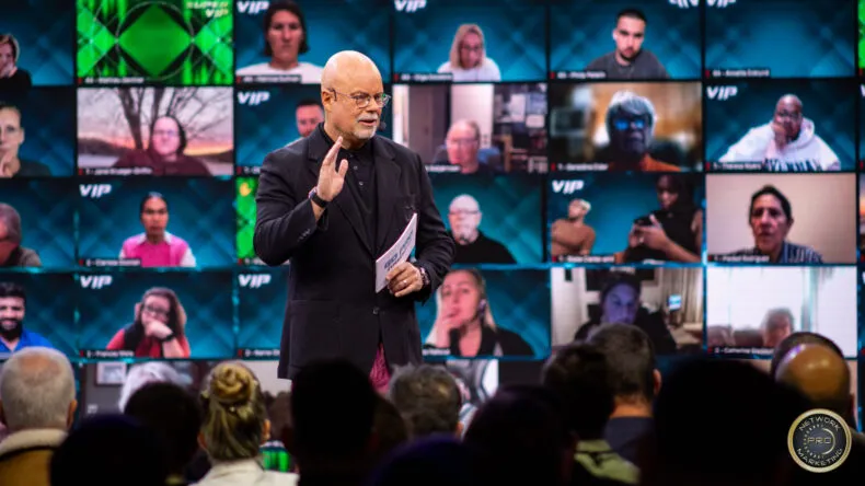 Eric Worre speaking at Network Marketing Pro event