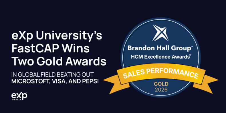 eXp Realty FastCAP wins two Gold Brandon Hall Group Excellence Awards in 2026