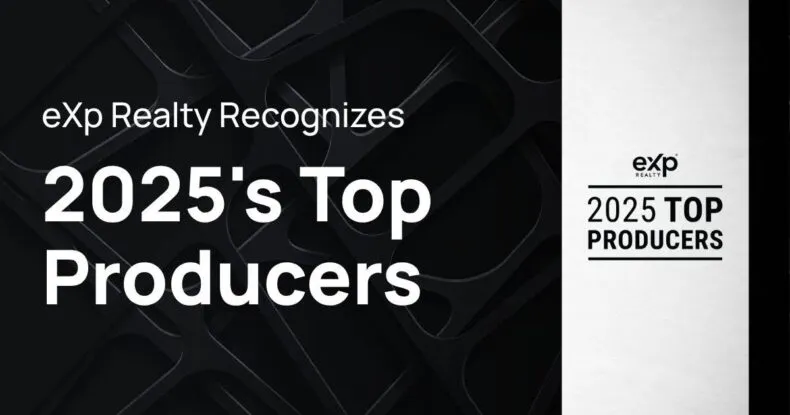 eXp Realty Top Producers 2025 list announcement graphic