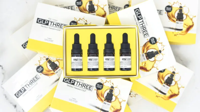 GLP THREE 4-Pack with new packaging from THREE International
