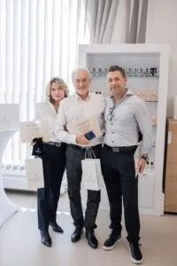 Greenway Global M Pro leaders receiving certificates at perfume factory