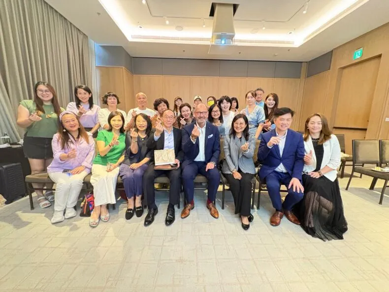 Small group of Greenway Global leaders and guests at the first official company event in Taiwan.