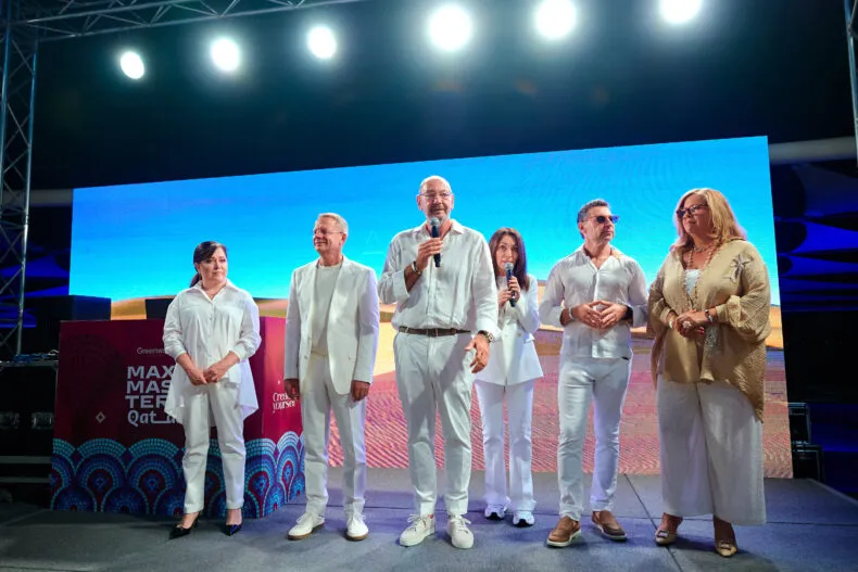 Greenway Global leadership team onstage during a recognition ceremony at MaxMasters Qatar