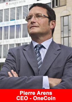 Pierre Arens, CEO, OneCoin