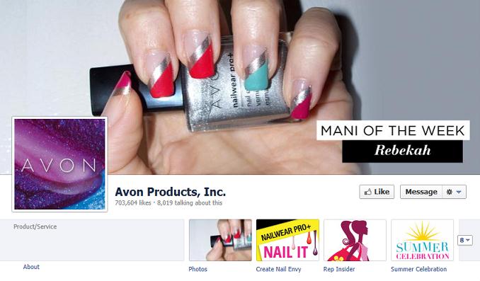 Avon Facebook Likes July 2012