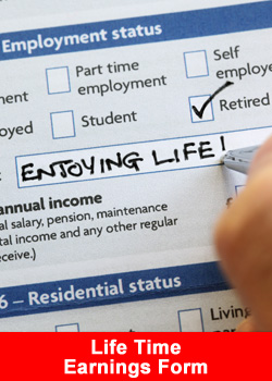 Life Time Earnings Form