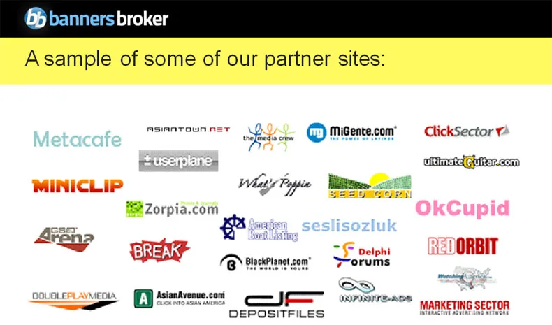 Banners Brokers Partner websites