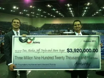 Dexter Yager Amway Bonus Cheque 2011