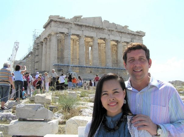 Jeff and Michelle Altgilbers in Greece