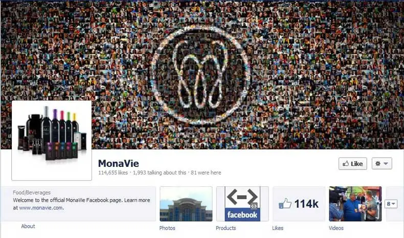 MonaVie Facebook Likes May 2012