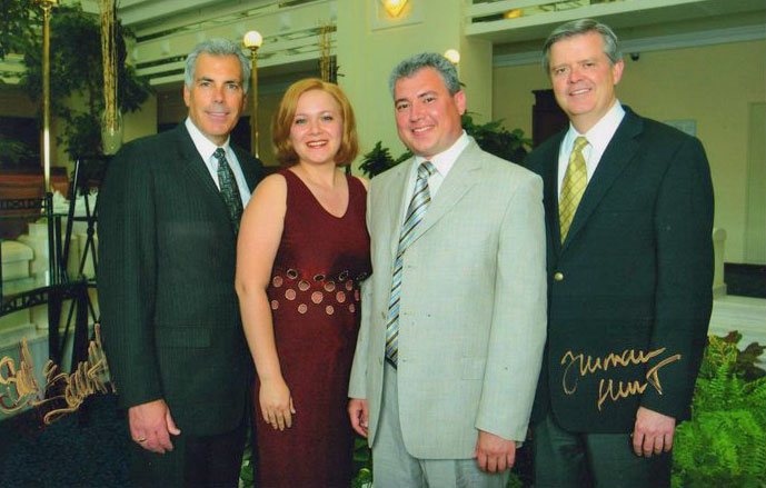 Aydar Gubaydullin and Elena Dmitrenko with Truman Hunt