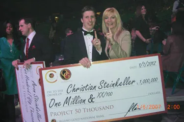 Christian Steinkeller $1 million check 