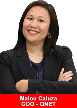 Malou Caluza, QNET, COO