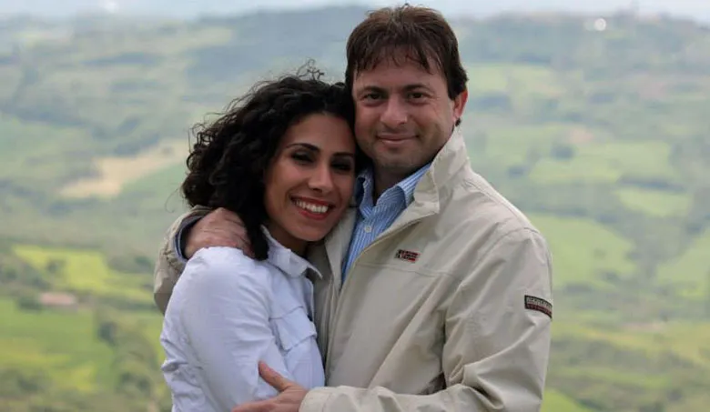 Riccardo and Luana at home