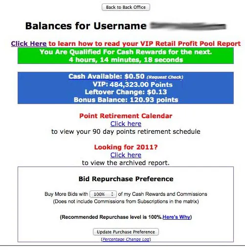 ZeekRewards Backoffice Top Affiliate