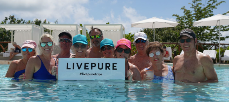 LivePURE Cancun incentive trip pool group