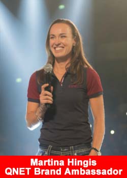 Martina Hingis QNet