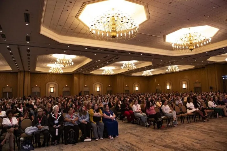 Attendees at the Conference on Crimes Against Women supported by the Mary Kay Ash Foundation