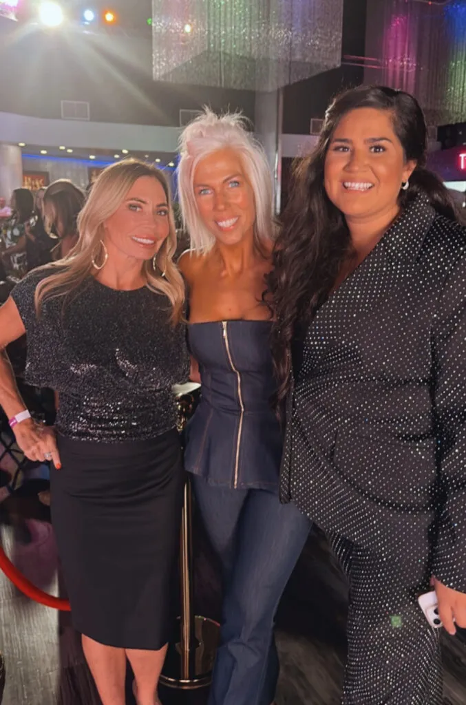Megan Medina, Joan Robison, and Jen Purga at an MWR Life event celebrating the Digital Freedom Movement and global expansion.