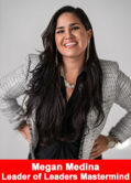 Megan Medina, systems strategist and Leader of Leaders Mastermind participant, in a professional portrait